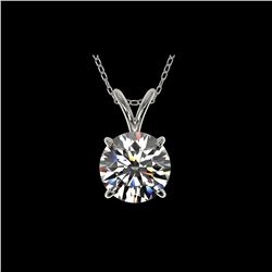 1.50 ctw Certified Quality Diamond Necklace 10K White Gold