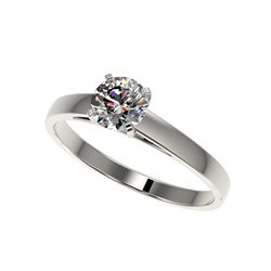 .73 ctw Certified Quality Diamond Engagement Ring 10K White Gold