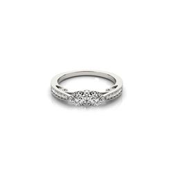 1.25 ctw VS/SI Diamond 2 Stone Ring 18K White Gold