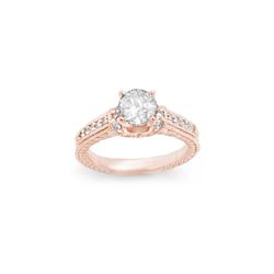 1.50 ctw Certified VS/SI Diamond Ring 14K Rose Gold