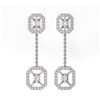 Image 2 : 2 ctw Diamond Designer Earrings 18K White Gold