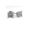Image 2 : 1.00 ctw Cushion VS/SI Diamond Stud Designer Earrings 18K Rose Gold