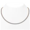 Image 1 : 28 ctw Mix Cut Diamonds Designer Necklace 18K Rose Gold