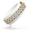 Image 2 : 17 ctw Mixed Cut Diamond Designer Bracelet 18K Yellow Gold