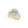 Image 1 : 1.21 ctw Certified VS/SI Diamond 2pc Wedding Set Halo 14K Yellow Gold