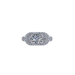 1.75 ctw Solitaire VS/SI Diamond Ring 18K White Gold