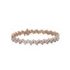 Image 1 : 10 ctw Baguette Cut Diamond Designer Bracelet 18K Rose Gold