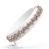 Image 2 : 10 ctw Baguette Cut Diamond Designer Bracelet 18K Rose Gold