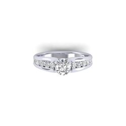 1.37 ctw Certified VS/SI Diamond Solitaire Ring 14K White Gold