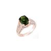 Image 1 : 4.55 ctw Green Tourmaline & Diamond Ring 14K Rose Gold
