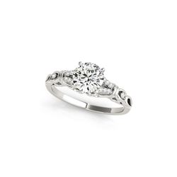 0.7 ctw Certified VS/SI Diamond Ring 18K White Gold