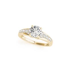 0.9 ctw Certified VS/SI Diamond Ring 18K Yellow Gold