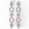 Image 2 : 5.6 ctw Marquise Cut Diamond Designer Earrings 18K Rose Gold
