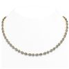 Image 1 : 18 ctw Mix Cut Diamonds Designer Necklace 18K Yellow Gold