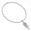 Image 2 : 18 ctw Mixed Cut Diamond Designer Necklace 18K White Gold