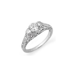 1.42 ctw Certified VS/SI Diamond Ring 18K White Gold