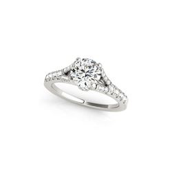 0.75 ctw Certified VS/SI Diamond Ring 18K White Gold