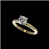 Image 1 : 1 ctw Certified Quality Diamond Engagement Ring 10K Yellow Gold