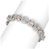Image 2 : 22.5 ctw Morganite & Diamond Bracelet 18K White Gold