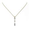 Image 2 : 0.9 ctw Marquise Cut Diamond Designer Necklace 18K Yellow Gold