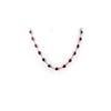 Image 1 : 27.0 ctw Ruby & Diamond Necklace 14K White Gold