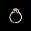 Image 2 : 1.8 ctw Certified SI/I Fancy Intense Yellow Diamond Ring 10K Rose Gold