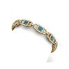 Image 1 : 8 ctw SI/I Intense Blue Diamond Bracelet 18K Yellow Gold