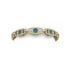 Image 2 : 8 ctw SI/I Intense Blue Diamond Bracelet 18K Yellow Gold