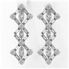 Image 2 : 5.12 ctw Marquise Cut Diamond Designer Earrings 18K White Gold