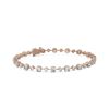 Image 1 : 7 ctw Cushion Cut Diamond Designer Bracelet 18K Rose Gold