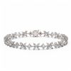 Image 1 : 13 ctw Princess and Marquise Cut Diamond Bracelet 18K White Gold