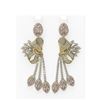 Image 1 : 18.13 ctw Morganite & Diamond Earrings 18K Yellow Gold