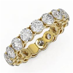 4.42 ctw Diamond Designer Eternity Ring 18K Yellow Gold