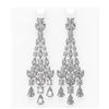 Image 1 : 17.56 ctw Diamond Earrings 18K White Gold