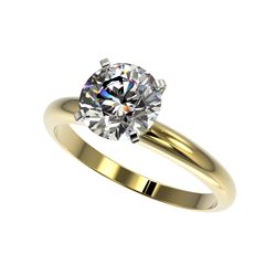 2 ctw Certified Quality Diamond Engagement Ring 10K Yellow Gold