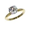 Image 2 : 2 ctw Certified Quality Diamond Engagement Ring 10K Yellow Gold