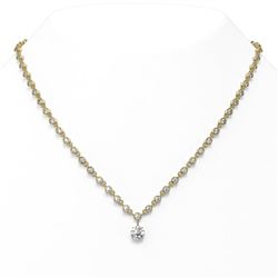 12.5 ctw Diamond Designer Necklace 18K Yellow Gold