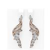 Image 1 : 7.23 ctw Diamond Earrings 18K Rose Gold