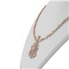 Image 2 : 20 ctw Diamond Necklace 18K Rose Gold
