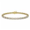 Image 1 : 9 ctw Cushion Cut Diamond Designer Bracelet 18K Yellow Gold