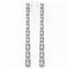 Image 2 : 7 ctw Oval Diamond Designer Earrings 18K White Gold