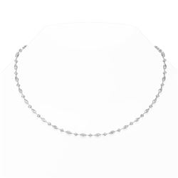 11 ctw Marquise Cut Diamond Designer Necklace 18K White Gold