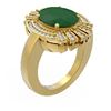 Image 1 : 7.72 ctw Emerald & Diamond Ring 18K Yellow Gold