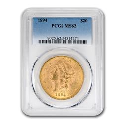 1894 $20 Liberty Gold Double Eagle MS-62 PCGS