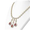 Image 2 : 61.5 ctw Ruby & Diamond Necklace 18K Yellow Gold