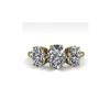 Image 1 : 2.0 ctw Past Present Future VS/SI Oval Diamond Ring 18K Yellow Gold