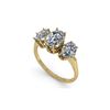 Image 2 : 2.0 ctw Past Present Future VS/SI Oval Diamond Ring 18K Yellow Gold