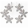 Image 2 : 7 ctw Marquise Cut Diamond Designer Earrings 18K Rose Gold