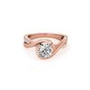 Image 1 : 1.15 ctw Certified VS/SI Diamond Ring 18K Rose Gold