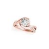 Image 2 : 1.15 ctw Certified VS/SI Diamond Ring 18K Rose Gold